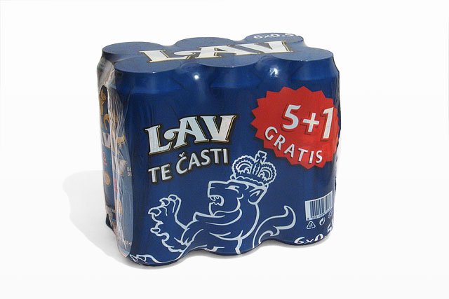 Lav pivo limenka 0,5 l, lav te časti