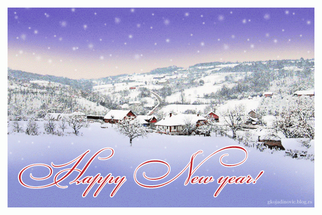 Srećna Nova godina, Merry Christmas and Happy New Year, besplatna novogodišnja čestitka, brezplačna novoletna voščilnica, free greeting card