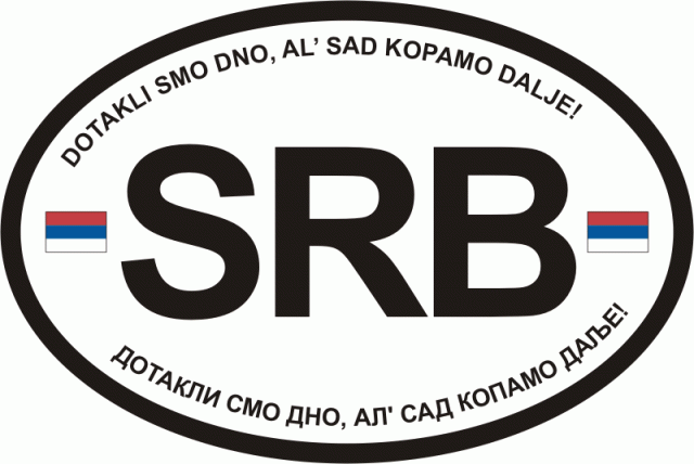 Međunarodna auto-oznaka Srbija, SRB